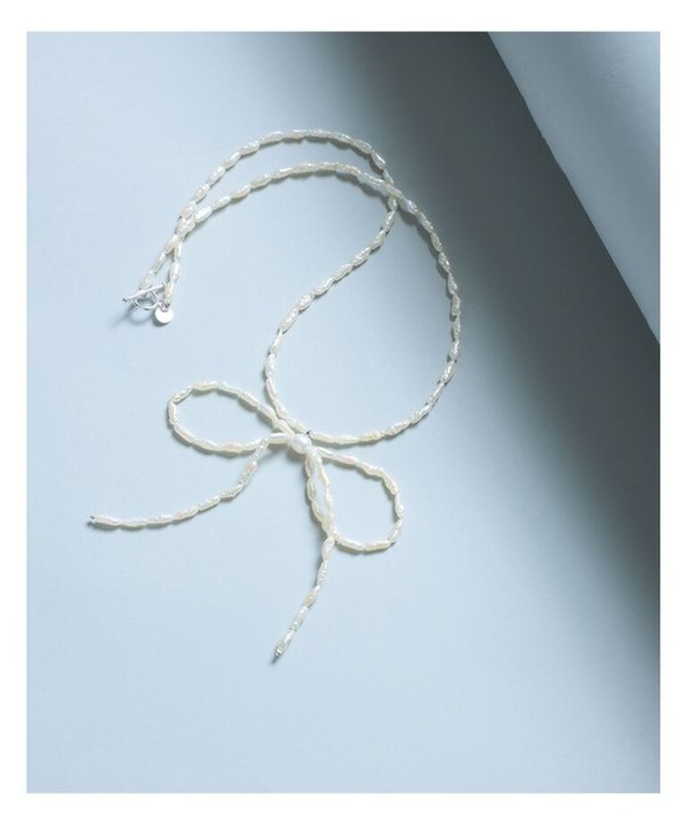 Demi-Luxe BEAMS 「les bon bon / bow パール ネックレス」|その他|WHITE