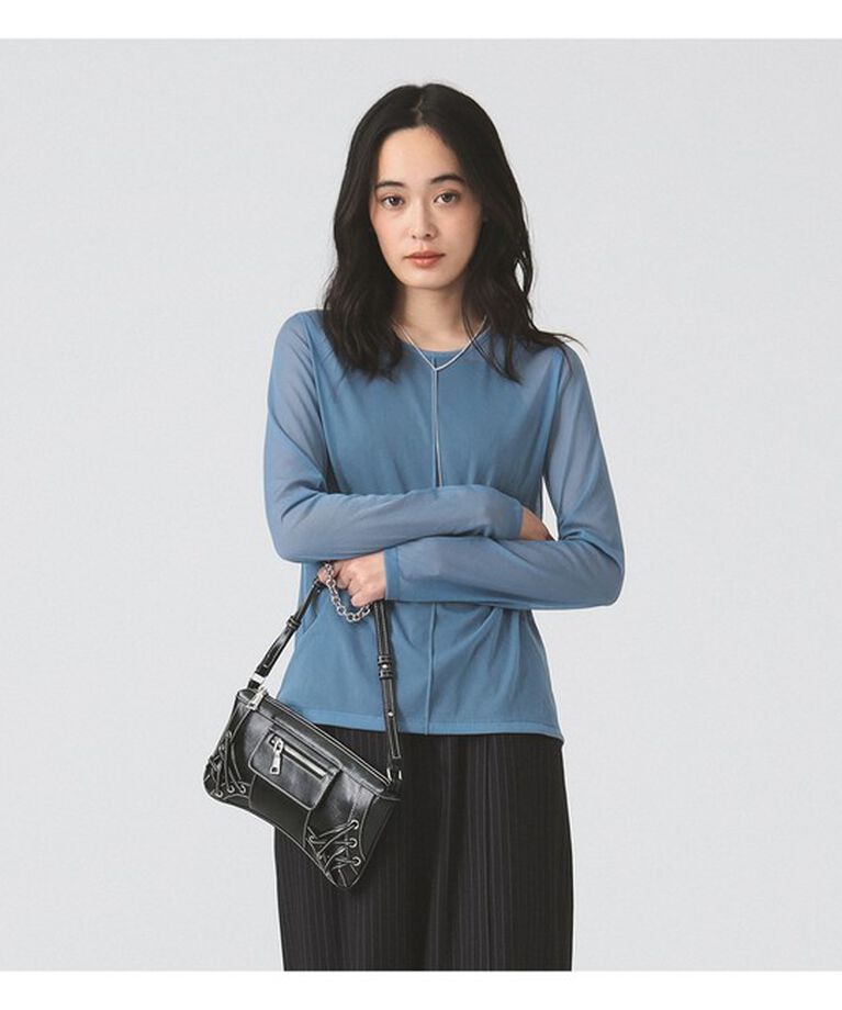 Ray BEAMS 「シアー センター シーム Tシャツ」|Tシャツ・カットソー|BLUE