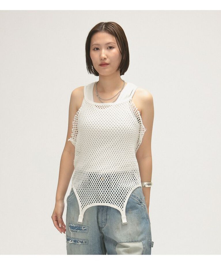 BEAMSBOY「maturely / フィッシュ ネット タンクトップ」|Tシャツ・カットソー|