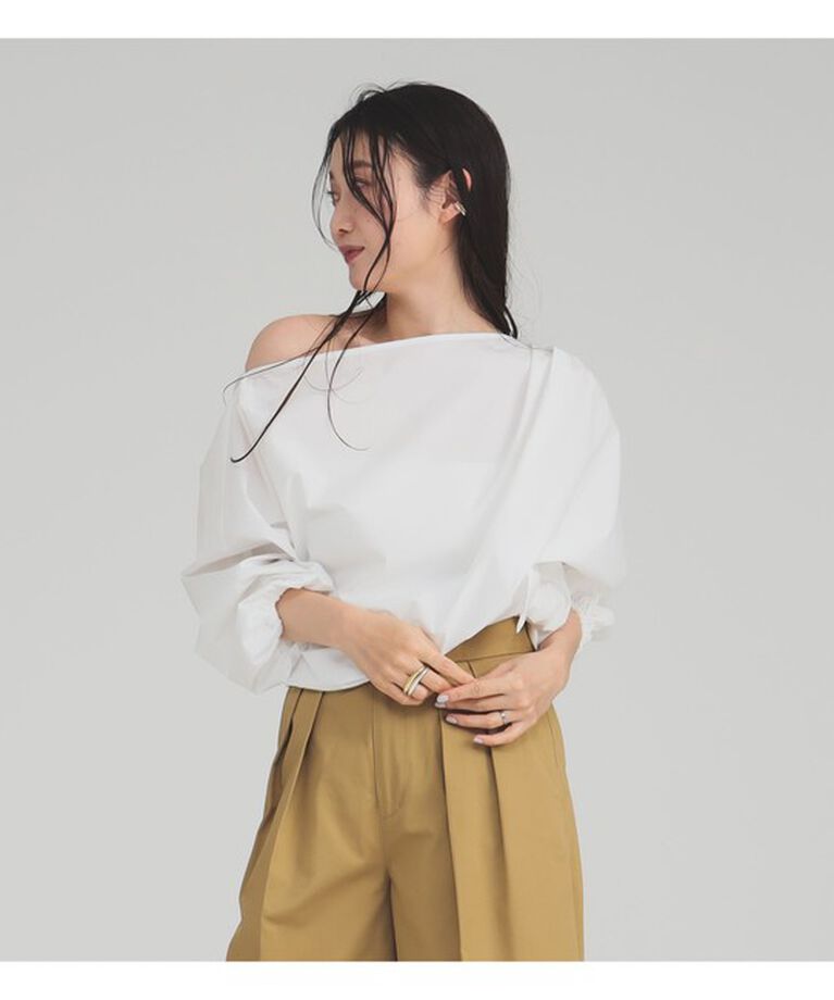Demi-Luxe BEAMS 「ギャザー ショルダー ブラウス」|シャツ・ブラウス|