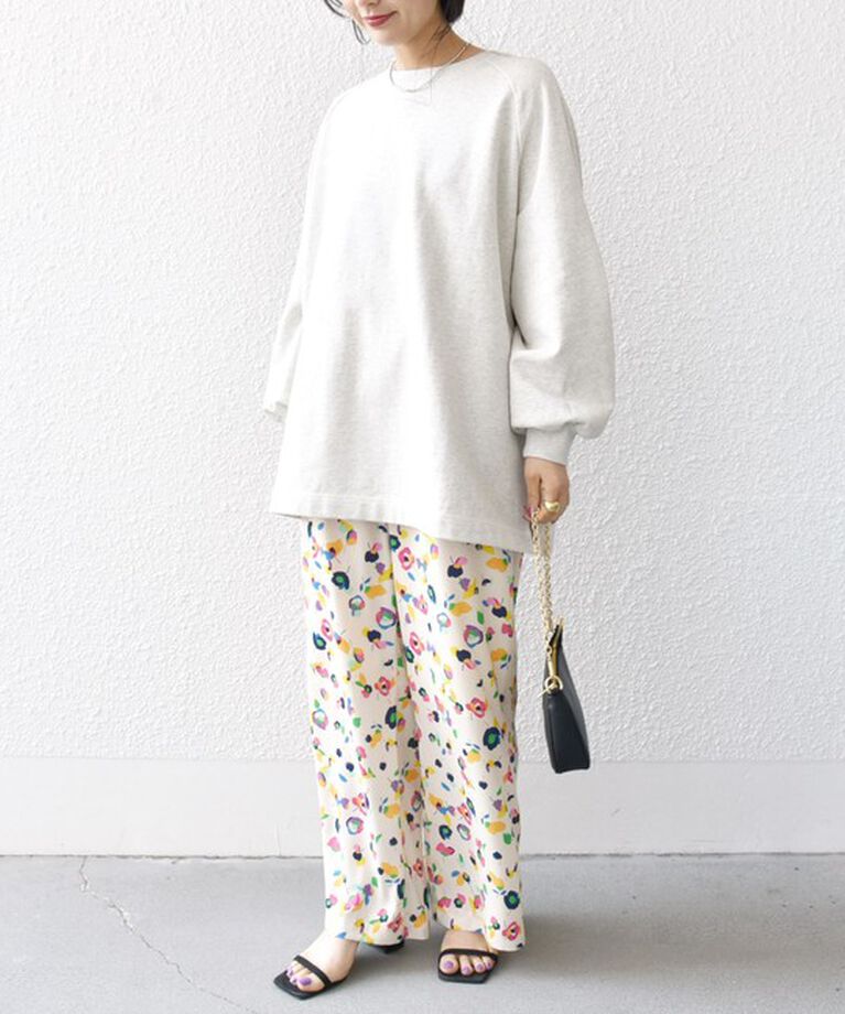 SHIPS any「SHIPS any:〈洗濯機可能〉SPRINTEX フラワー プリント ワイド イージー パンツ」|その他|