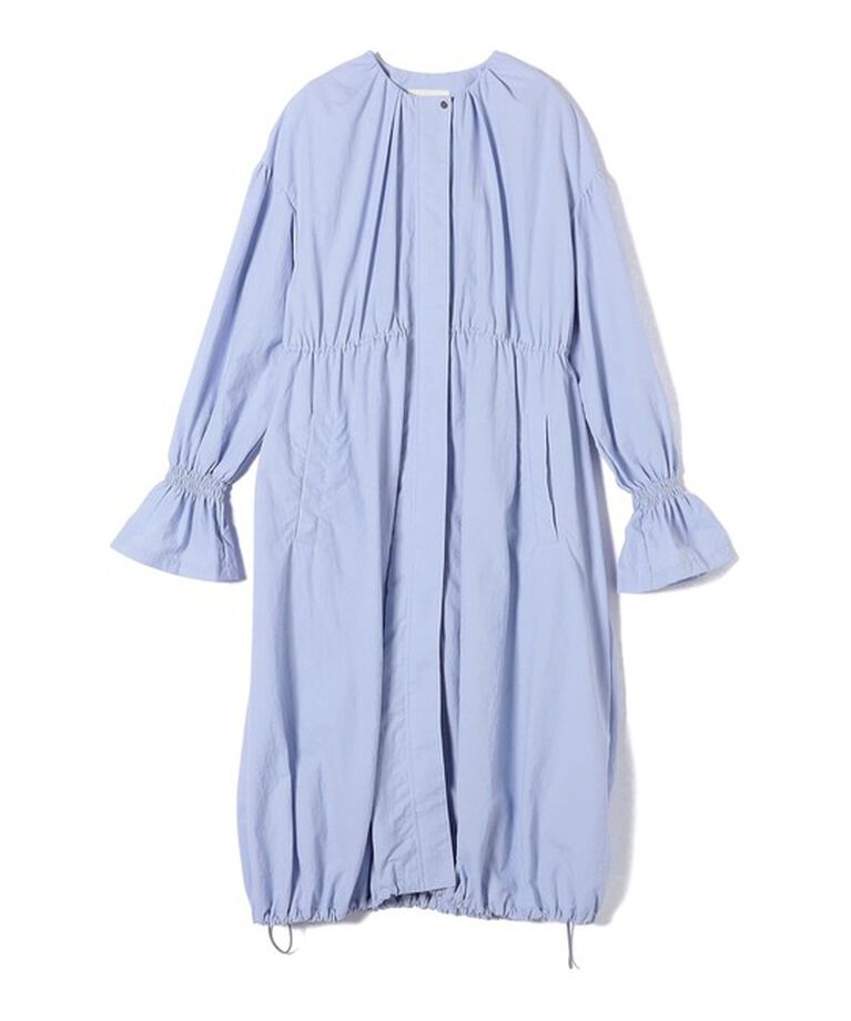 SHIPS for women「〈撥水加工/手洗い可能〉裾 ドロスト ノーカラー ロング コート 24SS ◇」|ノーカラーコート|