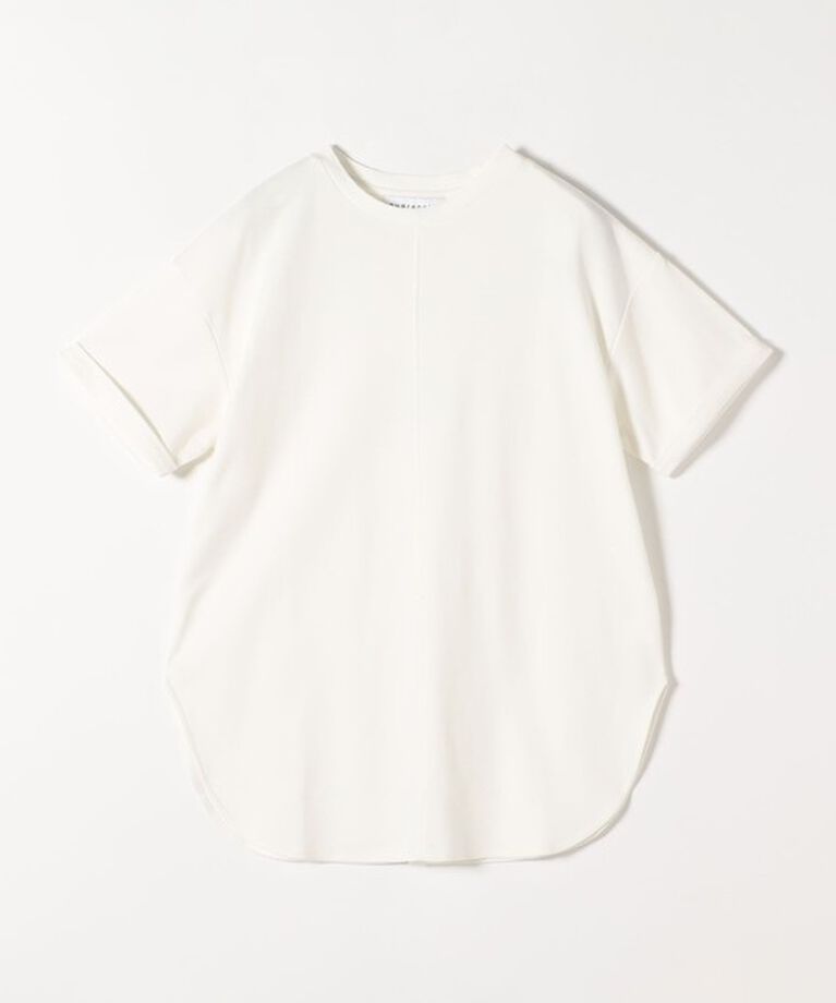quaranciel「quaranciel:〈多機能/洗濯機可能〉バック スリット チュニック TEE」|Tシャツ・カットソー|