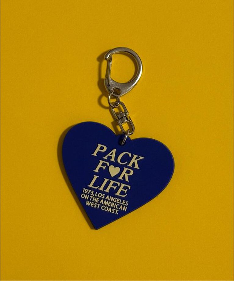 OUTDOOR PRODUCTS Usual Things「ラバー HEART KEY HOLDER」|キーケース|ブルー A