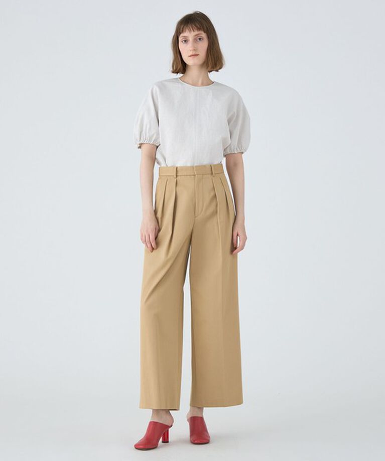 MACPHEE「【WEB限定】リアクティブデニム パフスリーブブラウス」|シャツ・ブラウス|