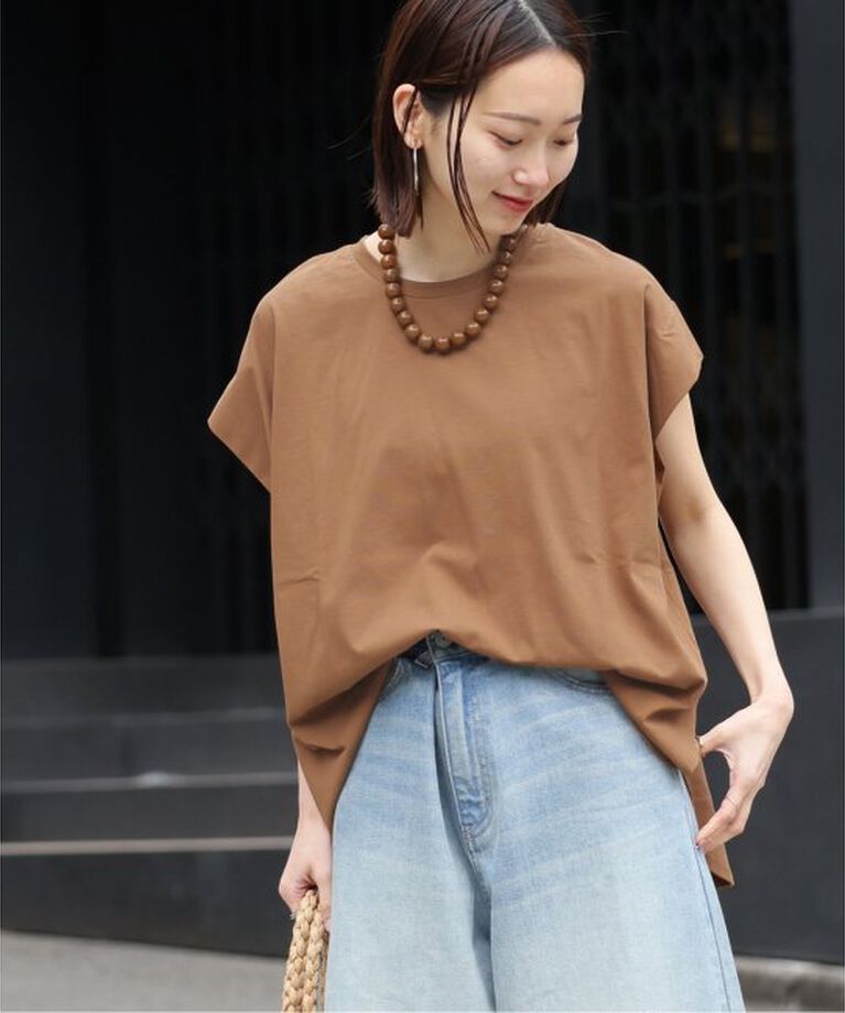 JOURNAL STANDARD relume「オーガニックコットン汗ジミタックプルオーバー」|Tシャツ・カットソー|キャメル
