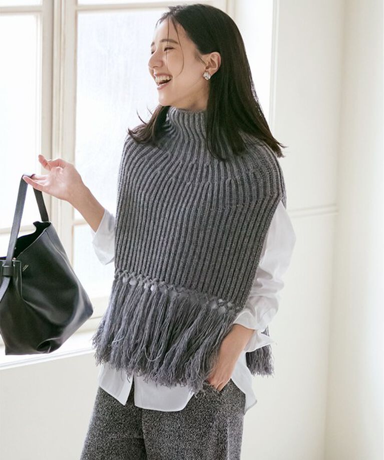 23区「【SLOW/一部店舗限定】ニットトータル フリンジ ネックウォーマ―」|その他|ﾗｲﾄｸﾞﾚ
