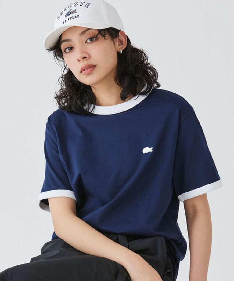 LACOSTE「刺繍入り6方キャップ」|キャップ・キャスケット|