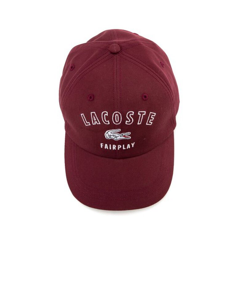 LACOSTE「刺繍入り6方キャップ」|キャップ・キャスケット|