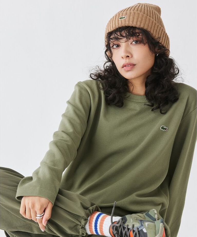 LACOSTE「ウールリブニットキャップ」|ニット帽|
