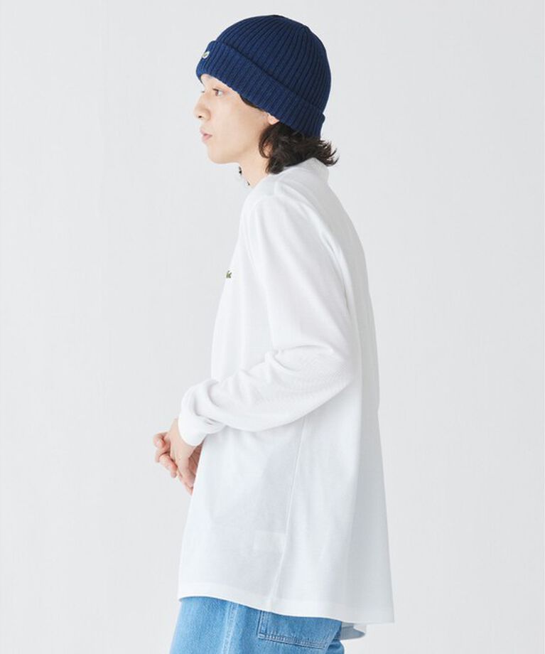 LACOSTE「ウールリブニットキャップ」|ニット帽|