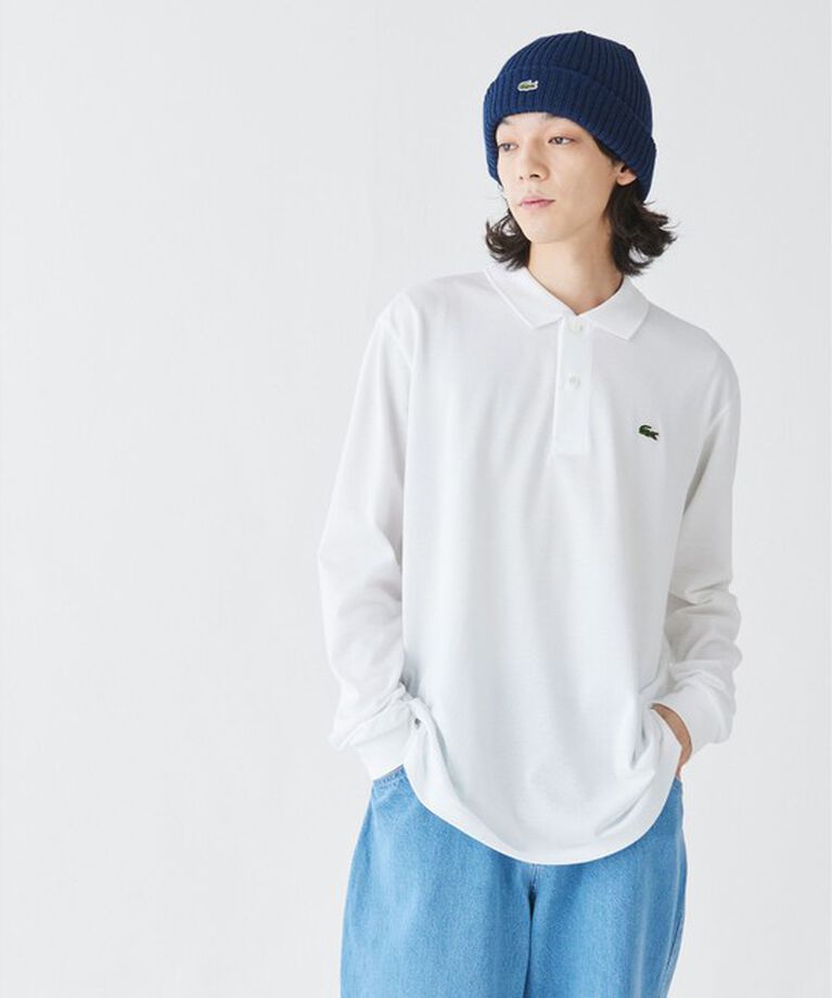 LACOSTE「ウールリブニットキャップ」|ニット帽|