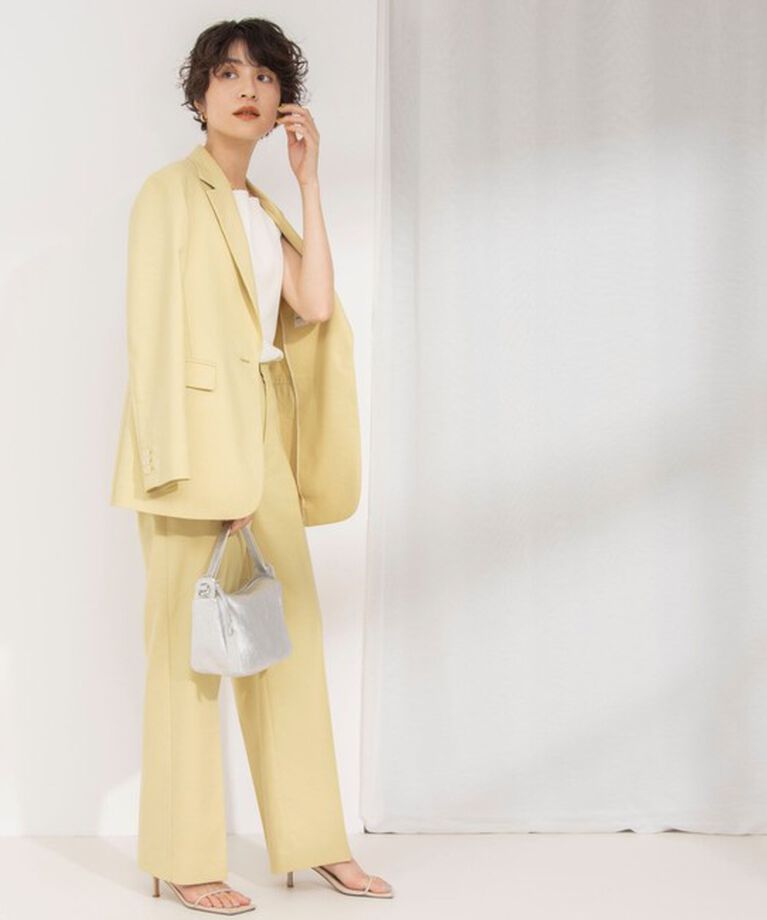 NOLLEY'S「《セットアップ対応》ウォッシャブル麻混セミワイドパンツ」|その他|