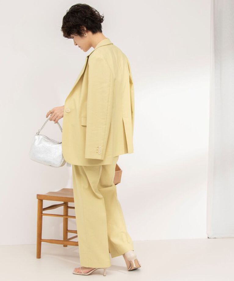 NOLLEY'S「《セットアップ対応》ウォッシャブル麻混セミワイドパンツ」|その他|