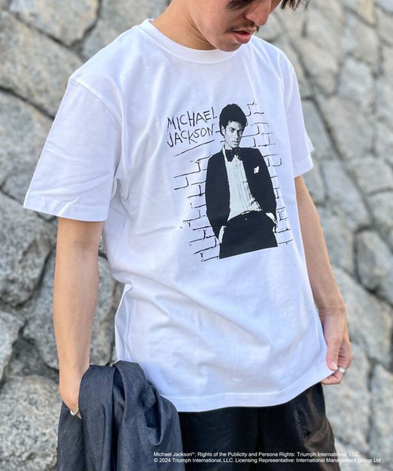 NOLLEY'S goodman「MICHAEL JACKSON PHOTO TEE by GOOD ROCK SPEED」|Tシャツ・カットソー|ホワイト