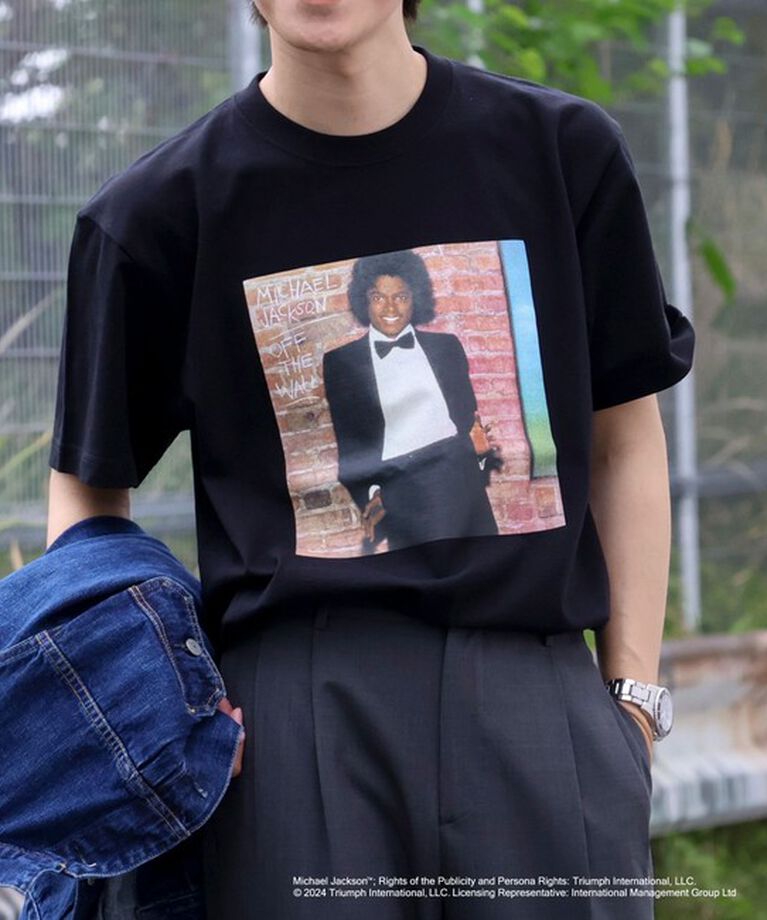 NOLLEY'S goodman「MICHAEL JACKSON PHOTO TEE by GOOD ROCK SPEED」|Tシャツ・カットソー|ブラック
