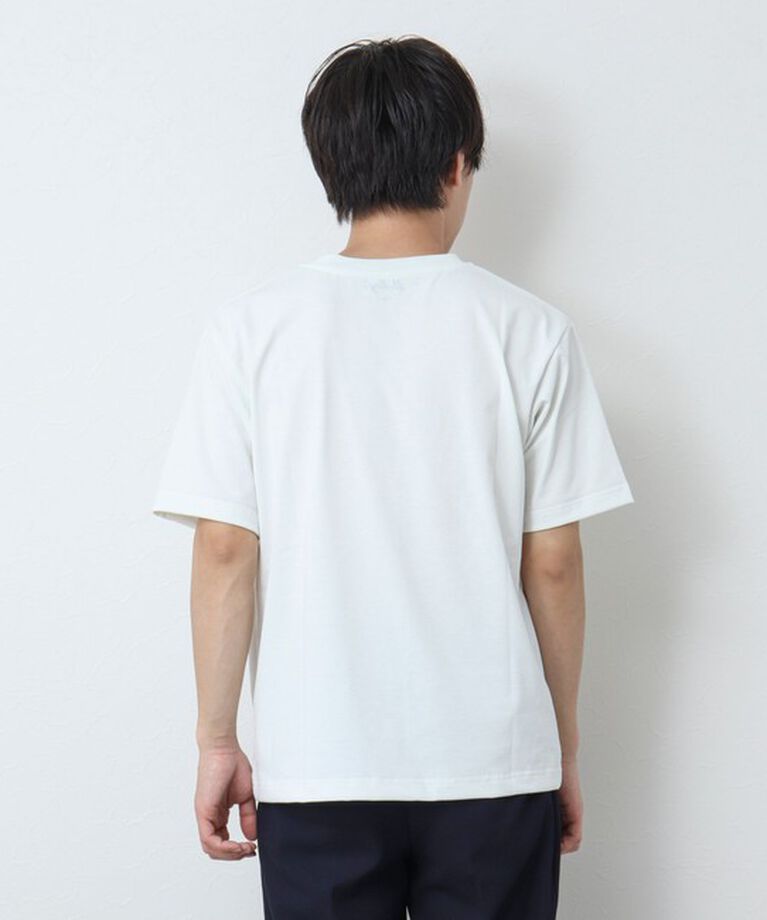 NOLLEY'S goodman「《吸水速乾・UVカット》クジラ刺しゅう クルーネックTシャツ」|Tシャツ・カットソー|