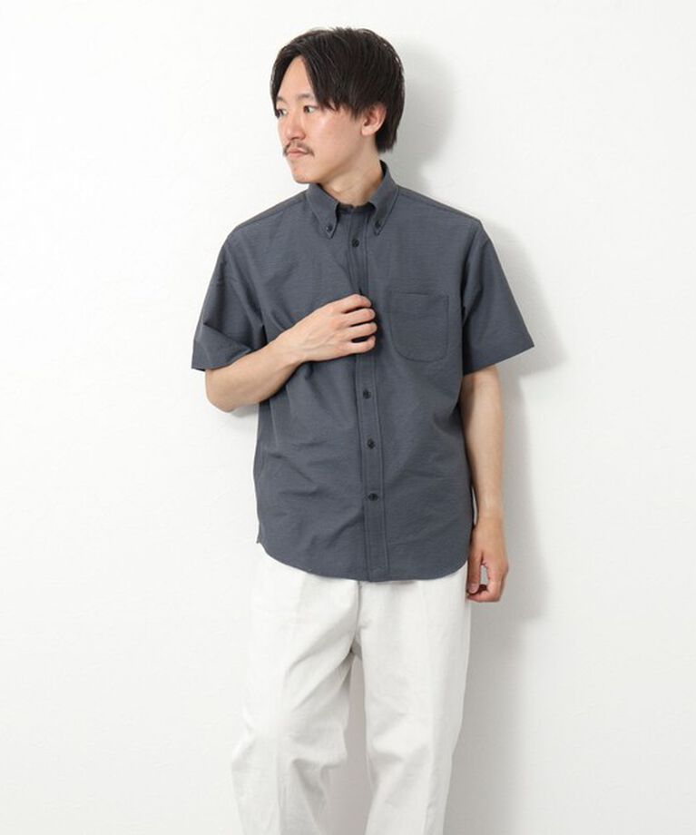NOLLEY'S goodman「DotAirサッカー 撥水BD半袖シャツ」|シャツ・ブラウス|
