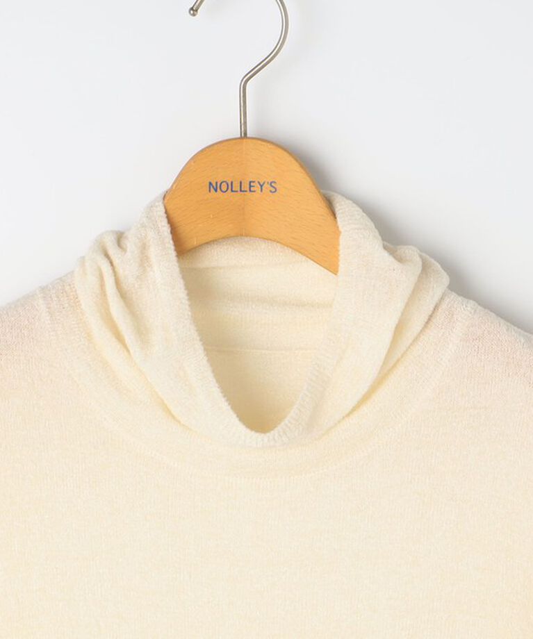 NOLLEY'S「《手洗い可能》シアーモール5分袖プルオーバーニット」|ニット・セーター|