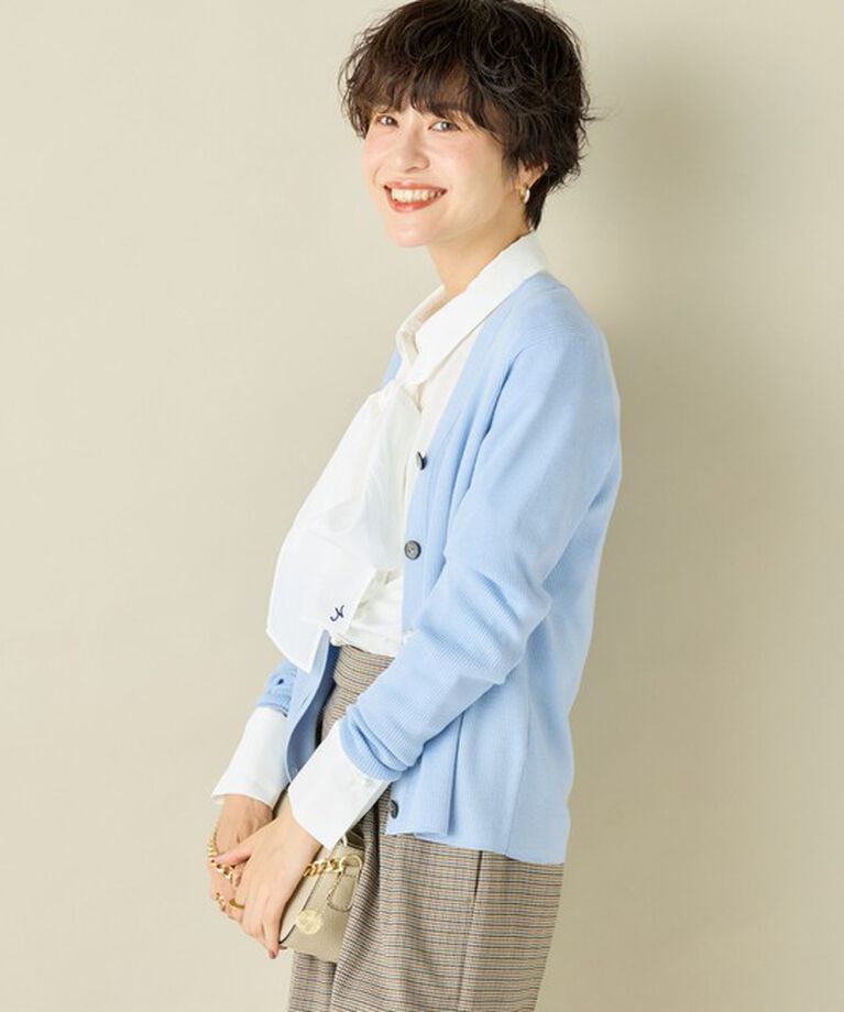 NOLLEY'S「＜飯豊まりえさん着用＞《手洗い可能》エタニティリブVネックカーディガン」|カーディガン|