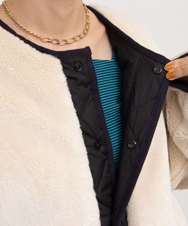 NOLLEY'S「◇【WEB限定】【TAION/タイオン】ノーカラーボアコート(リバーシブル) 24AW」|ダウン|