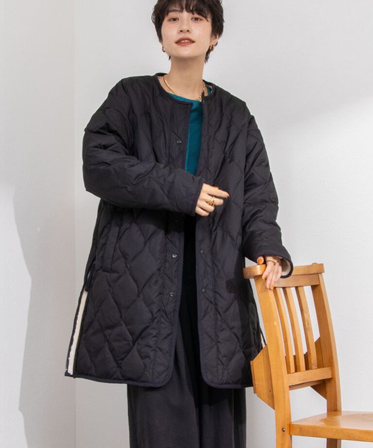 NOLLEY'S「◇【WEB限定】【TAION/タイオン】ノーカラーボアコート(リバーシブル) 24AW」|ダウン|