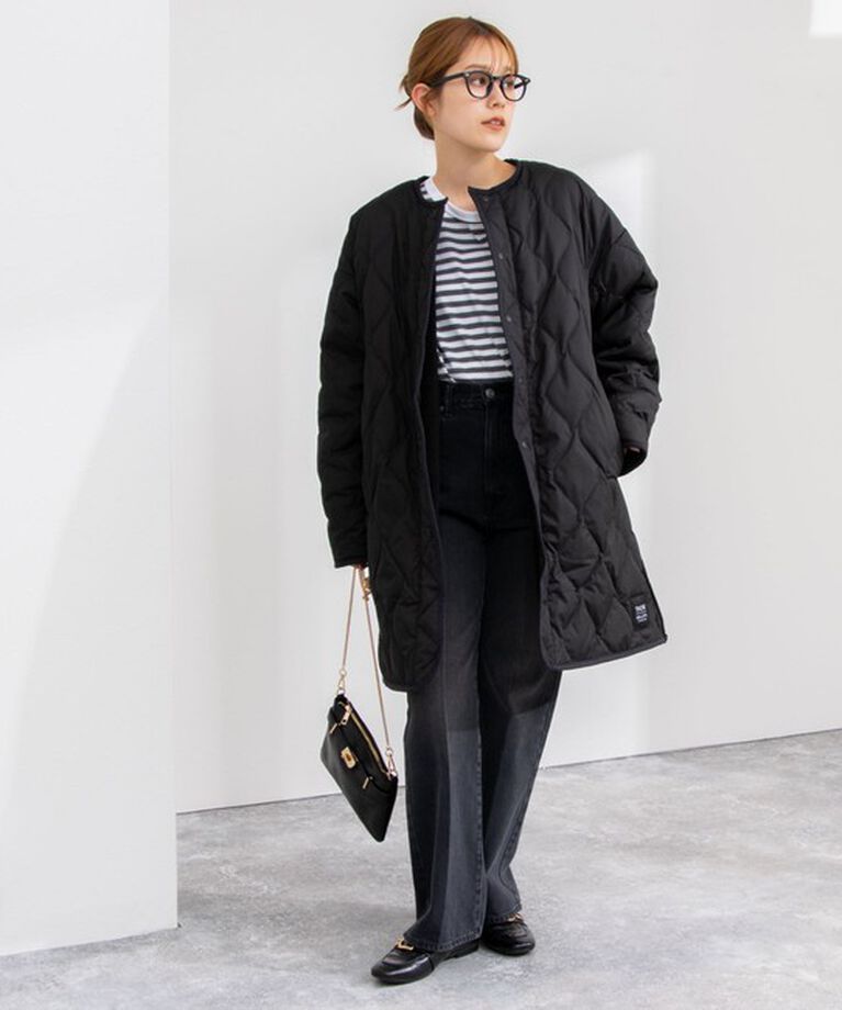 NOLLEY'S「◇【WEB限定】【TAION/タイオン】ノーカラーボアコート(リバーシブル) 24AW」|ダウン|