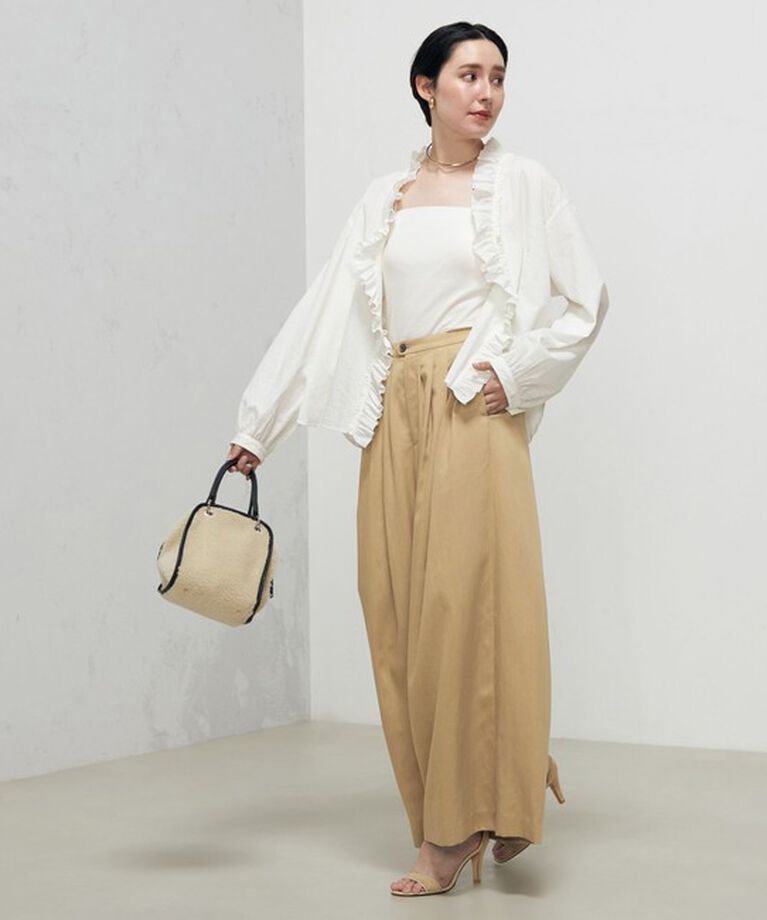 NOLLEY'S「◇【WEB限定サイズあり】ウォッシャブルセルロース5タックワイドパンツ」|その他|
