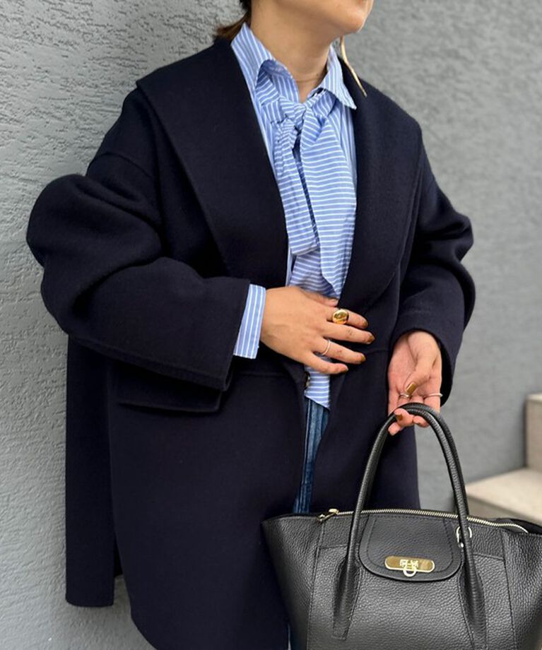 NOLLEY'S sophi「◇【WEB限定カラーあり】SUPER140リバーショールコート 24AW」|ダッフルコート|