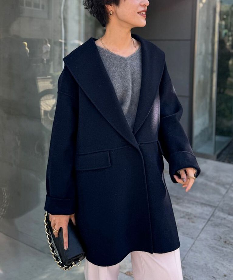 NOLLEY'S sophi「◇【WEB限定カラーあり】SUPER140リバーショールコート 24AW」|ダッフルコート|