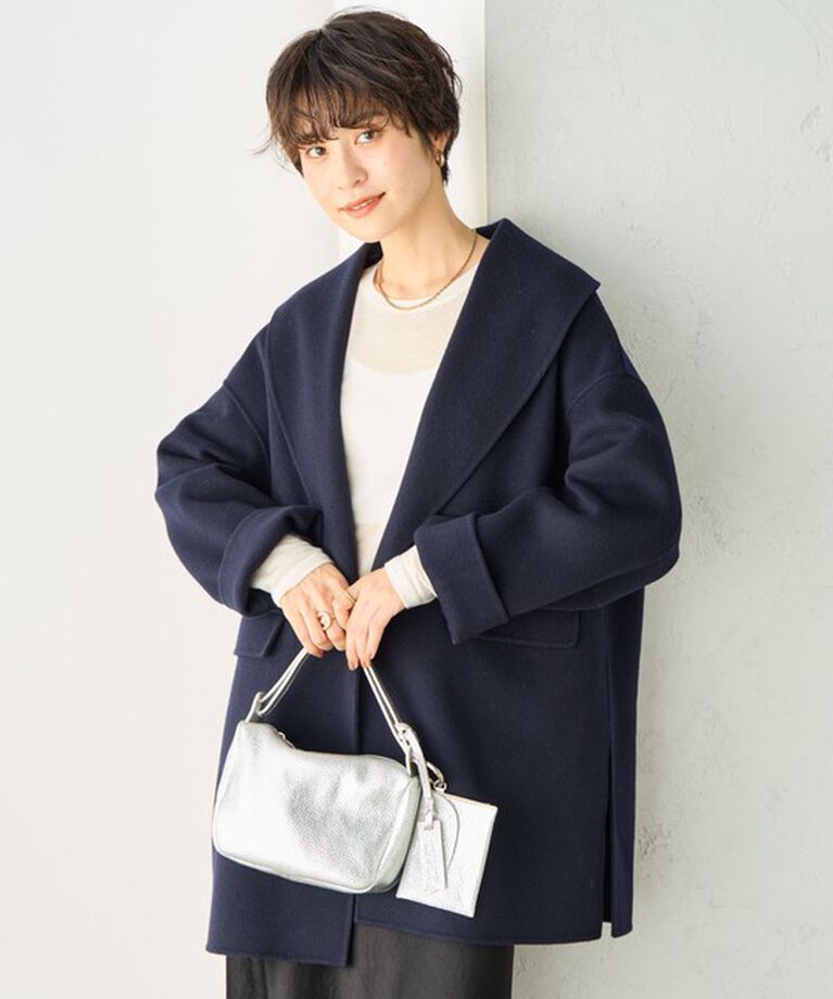 NOLLEY'S sophi「◇【WEB限定カラーあり】SUPER140リバーショールコート 24AW」|ダッフルコート|