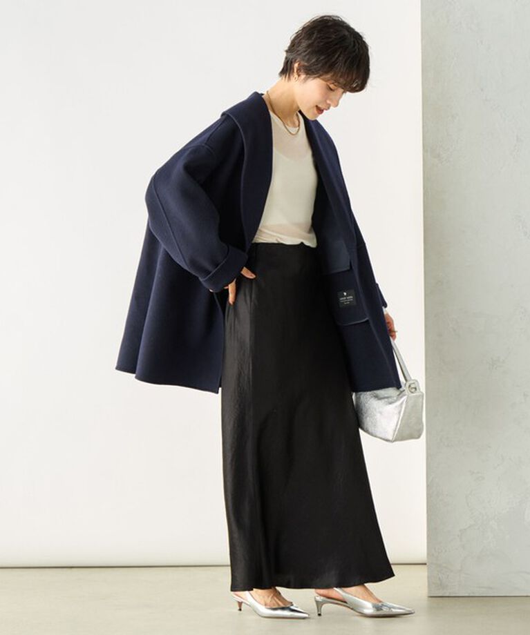 NOLLEY'S sophi「◇【WEB限定カラーあり】SUPER140リバーショールコート 24AW」|ダッフルコート|