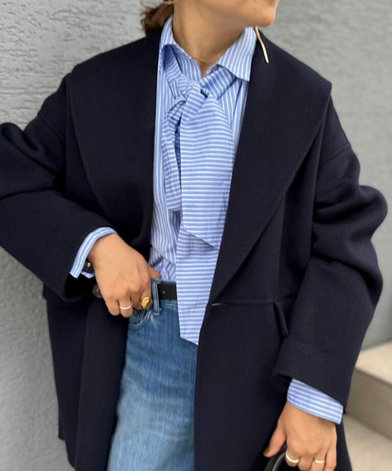 NOLLEY'S sophi「◇【WEB限定カラーあり】SUPER140リバーショールコート 24AW」|ダッフルコート|