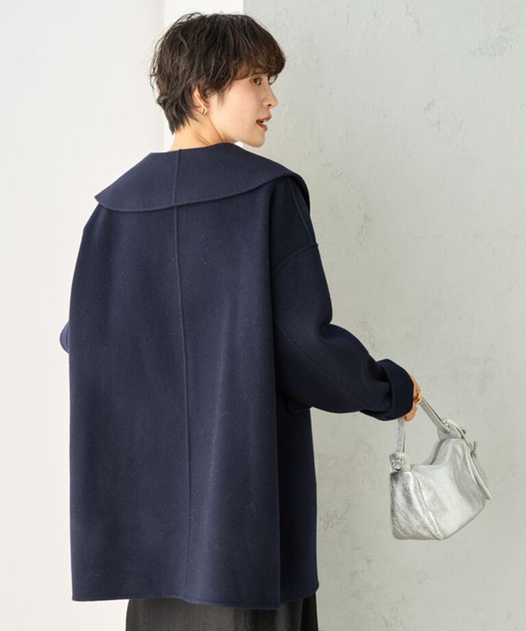 NOLLEY'S sophi「◇【WEB限定カラーあり】SUPER140リバーショールコート 24AW」|ダッフルコート|