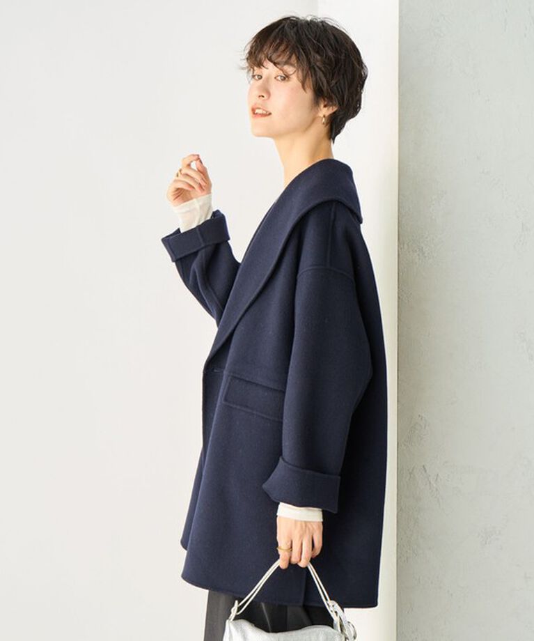 NOLLEY'S sophi「◇【WEB限定カラーあり】SUPER140リバーショールコート 24AW」|ダッフルコート|