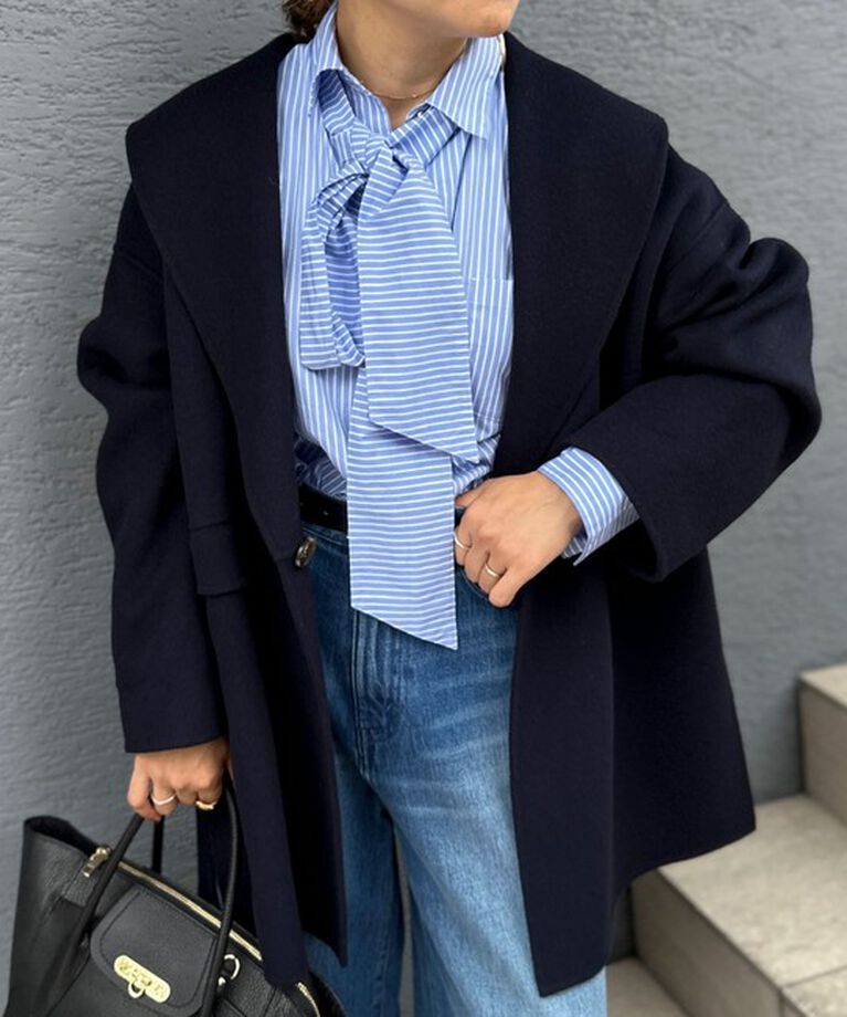NOLLEY'S sophi「◇【WEB限定カラーあり】SUPER140リバーショールコート 24AW」|ダッフルコート|