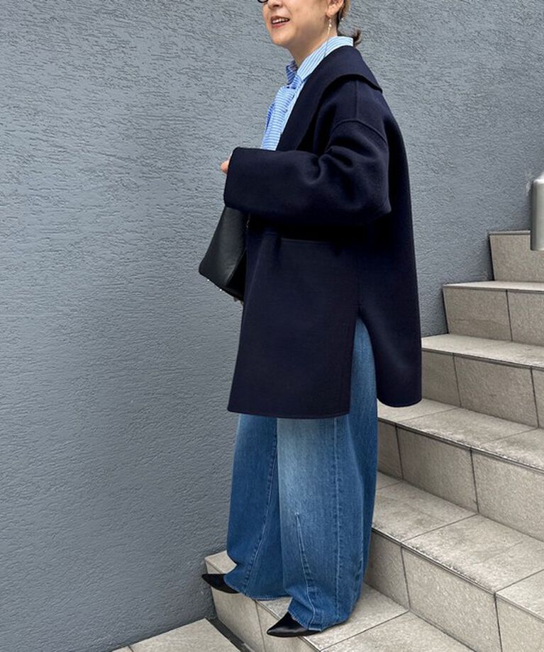 NOLLEY'S sophi「◇【WEB限定カラーあり】SUPER140リバーショールコート 24AW」|ダッフルコート|