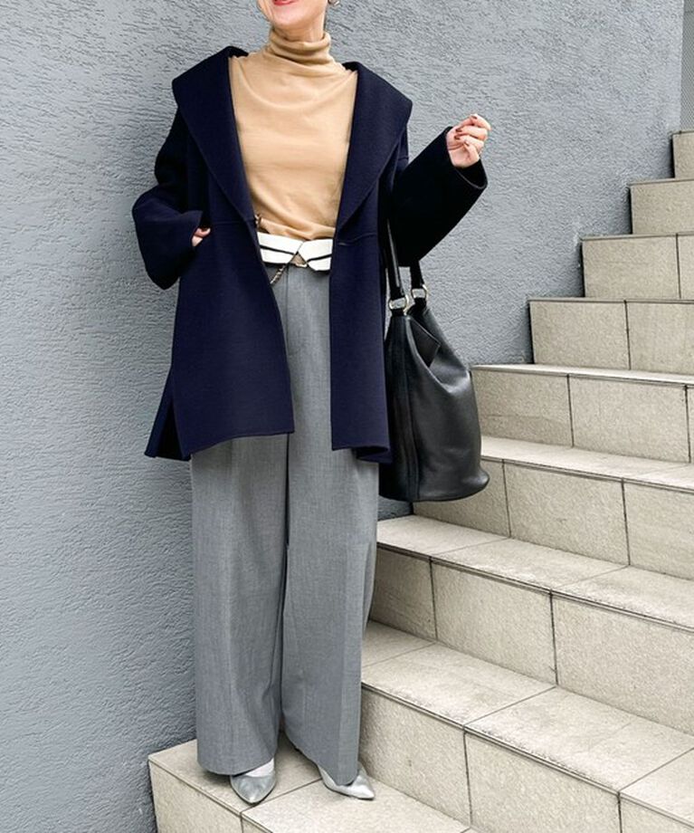 NOLLEY'S sophi「◇【WEB限定カラーあり】SUPER140リバーショールコート 24AW」|ダッフルコート|