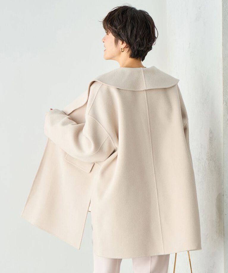 NOLLEY'S sophi「◇【WEB限定カラーあり】SUPER140リバーショールコート 24AW」|ダッフルコート|