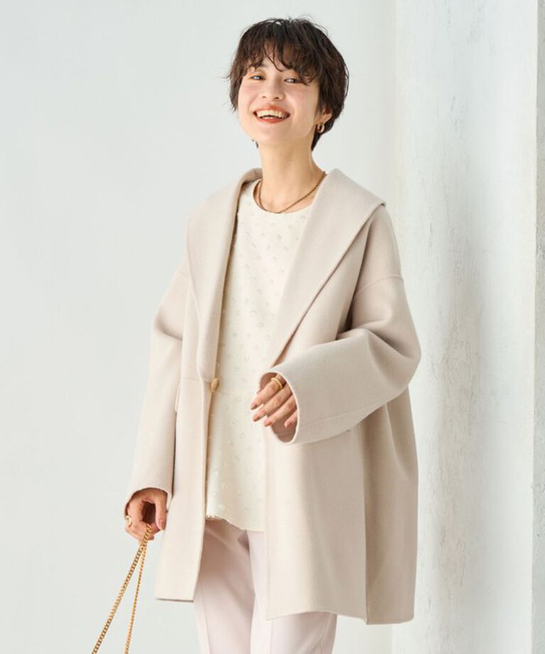 NOLLEY'S sophi「◇【WEB限定カラーあり】SUPER140リバーショールコート 24AW」|ダッフルコート|