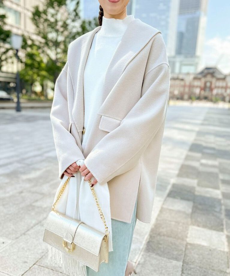NOLLEY'S sophi「◇【WEB限定カラーあり】SUPER140リバーショールコート 24AW」|ダッフルコート|