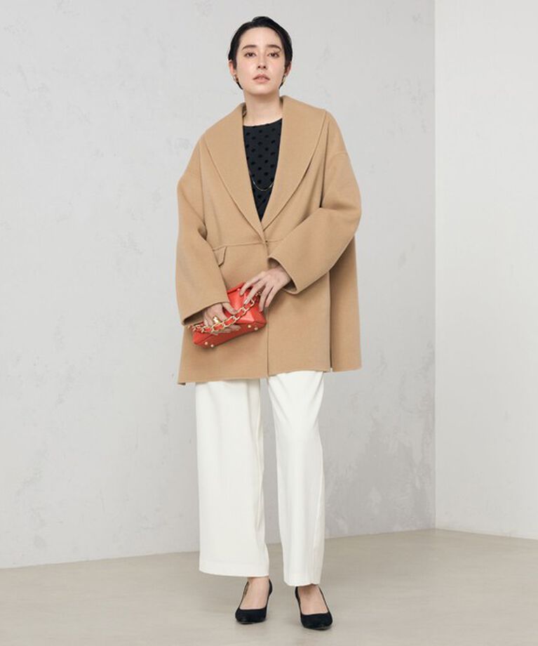 NOLLEY'S sophi「◇【WEB限定カラーあり】SUPER140リバーショールコート 24AW」|ダッフルコート|