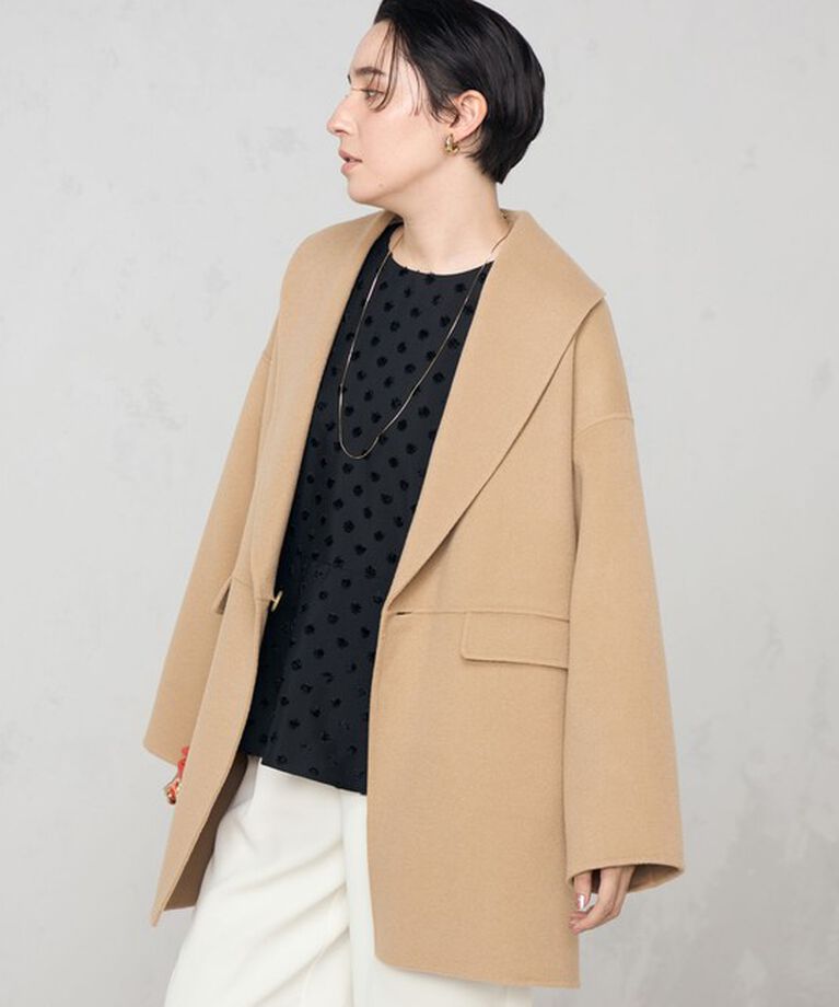 NOLLEY'S sophi「◇【WEB限定カラーあり】SUPER140リバーショールコート 24AW」|ダッフルコート|