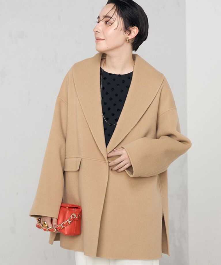 NOLLEY'S sophi「◇【WEB限定カラーあり】SUPER140リバーショールコート 24AW」|ダッフルコート|