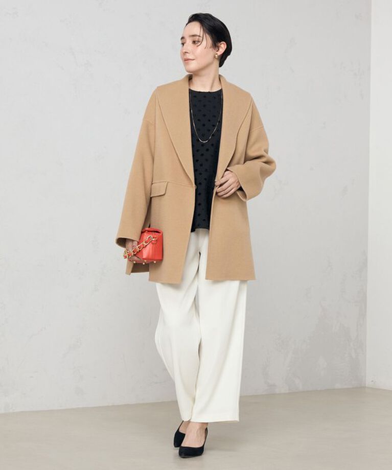 NOLLEY'S sophi「◇【WEB限定カラーあり】SUPER140リバーショールコート 24AW」|ダッフルコート|