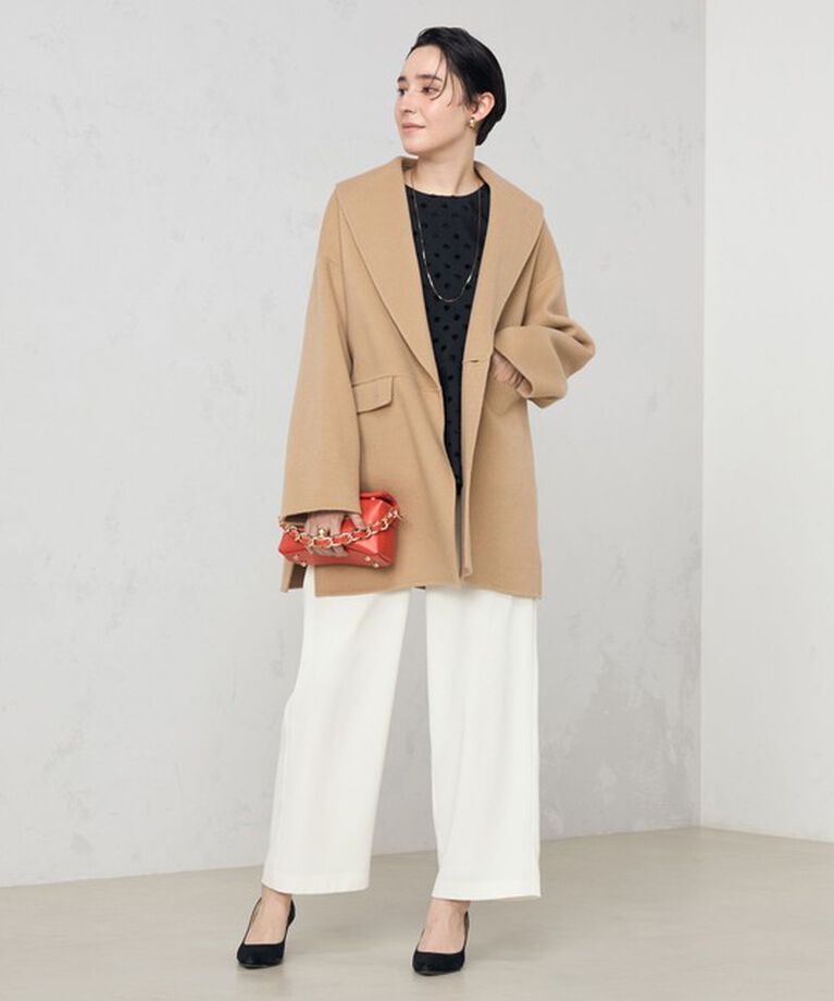 NOLLEY'S sophi「◇【WEB限定カラーあり】SUPER140リバーショールコート 24AW」|ダッフルコート|