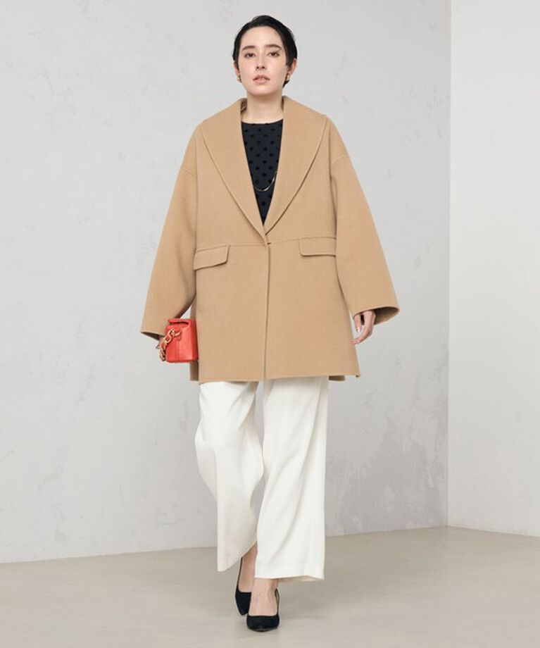 NOLLEY'S sophi「◇【WEB限定カラーあり】SUPER140リバーショールコート 24AW」|ダッフルコート|