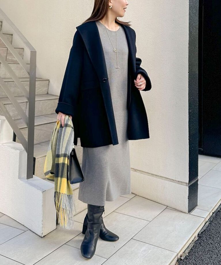NOLLEY'S sophi「◇【WEB限定カラーあり】SUPER140リバーショールコート 24AW」|ダッフルコート|