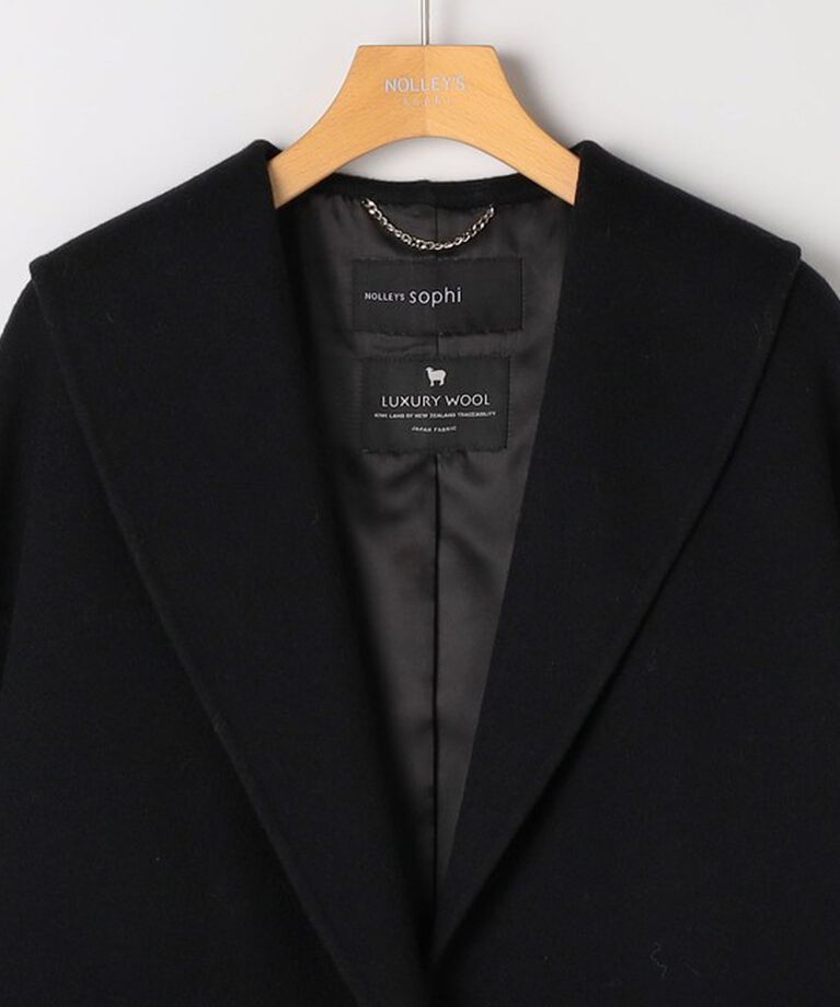 NOLLEY'S sophi「◇【WEB限定カラーあり】SUPER140リバーショールコート 24AW」|ダッフルコート|