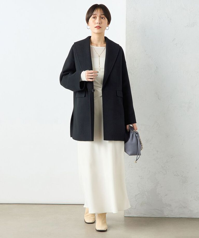 NOLLEY'S sophi「◇【WEB限定カラーあり】SUPER140リバーショールコート 24AW」|ダッフルコート|